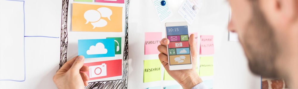 Social media manager planning posts